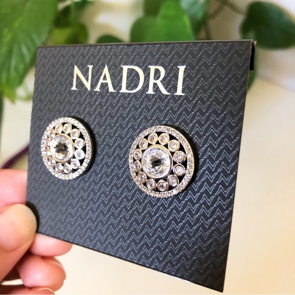 NWT Nadri Crystal Earrings - Picture 6 of 9